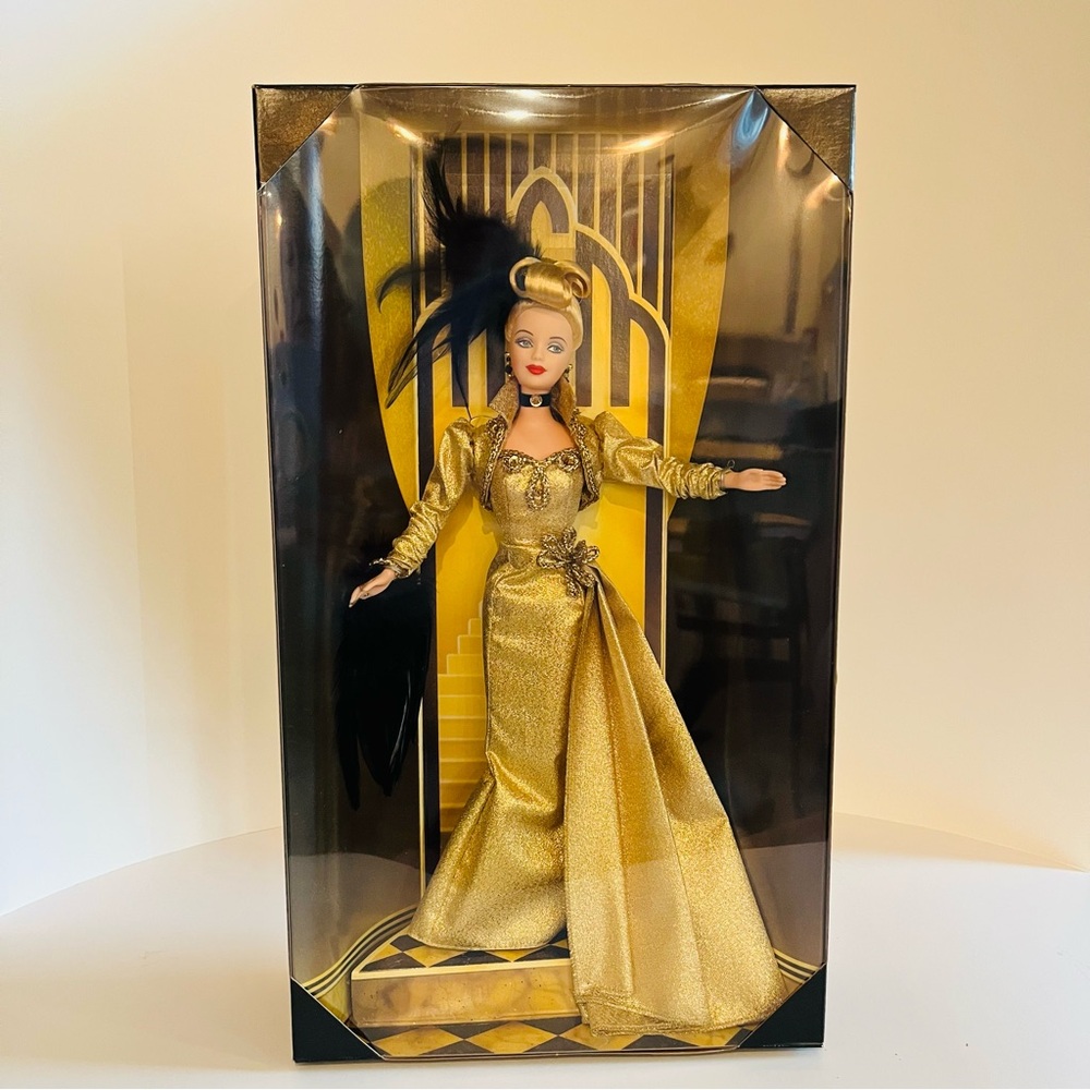 Gold Evening Gown Fashion Doll - Elegant Kids Toy